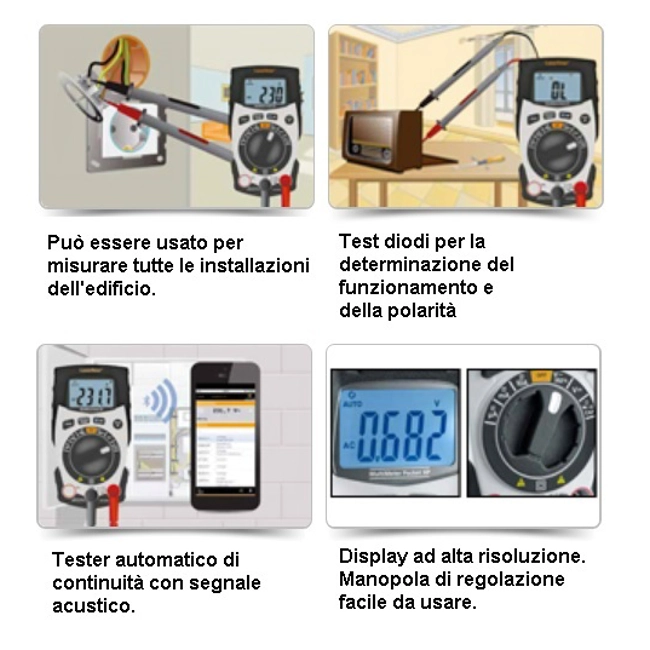 Vendita online Misuratore Laser Multimeter Pocket XP art.083.036A